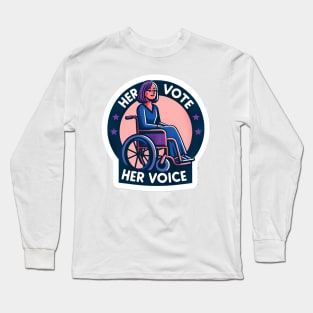 Representation Matters - Your Vote Matters Her Vote her Voice Long Sleeve T-Shirt